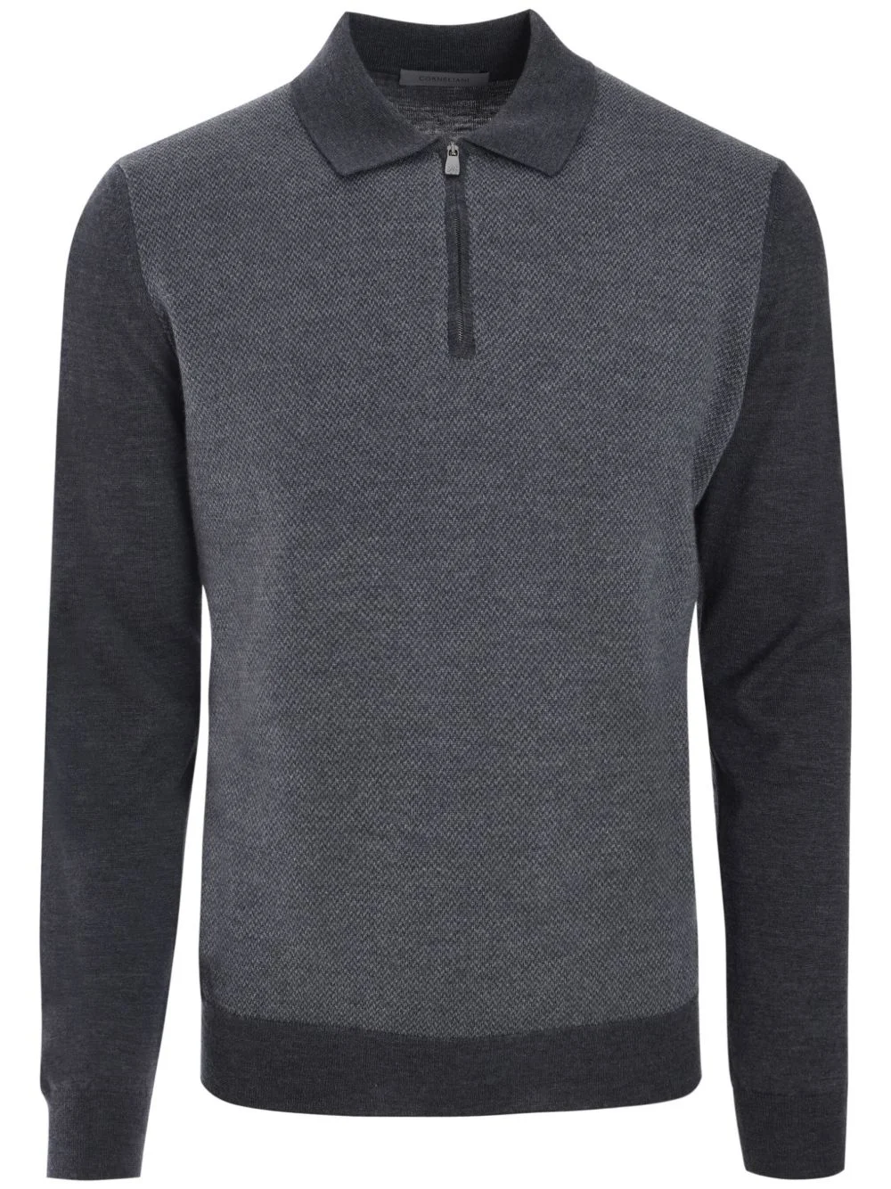 knitted polo shirt - 1