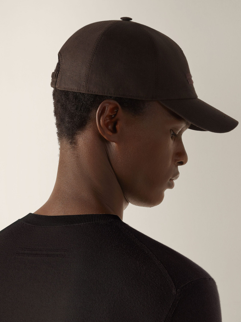 ZEGNA DARK BROWN PREMIUM COTTON T-SHIRT outlook