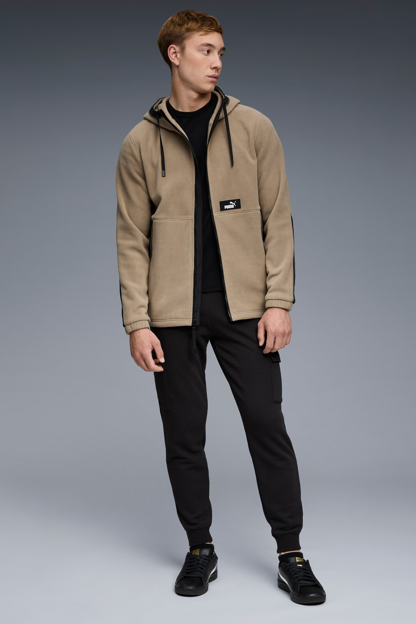 Hooded Polar Fleece Jacket Men - 5
