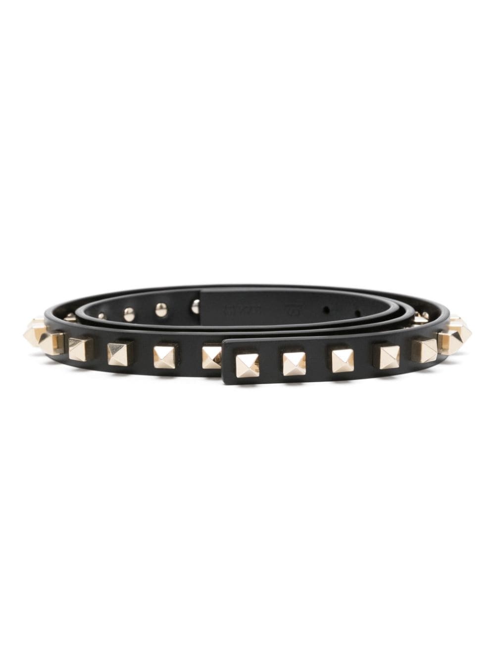 stud-embellished leather belt - 1