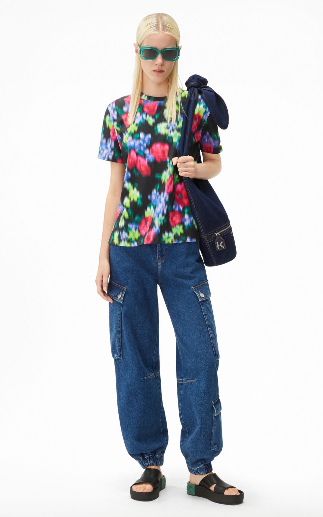 'Blurred Flowers' loose T-shirt - 3