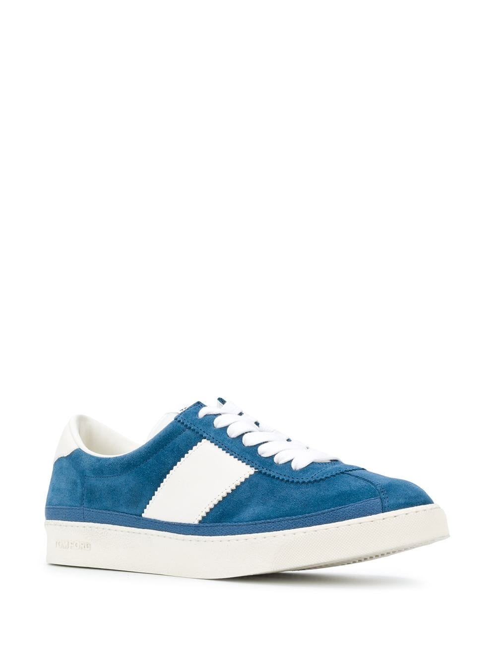 panelled low-top sneakers - 2