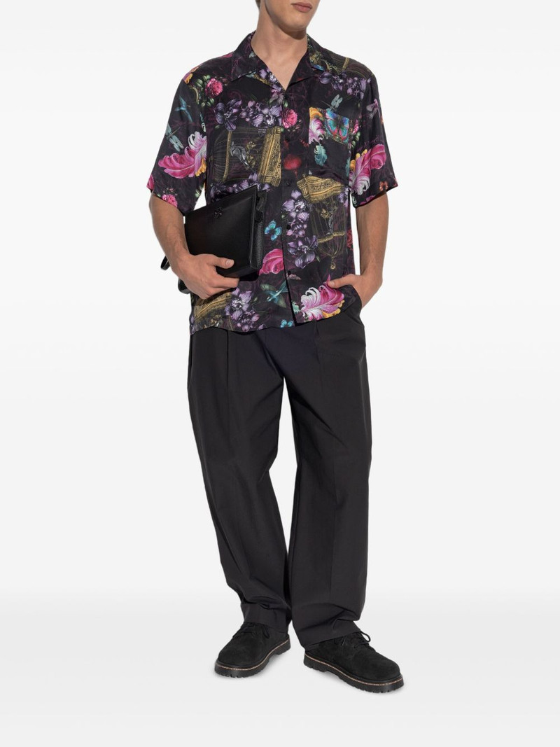 VERSACE JEANS COUTURE floral-print short-sleeves shirt outlook