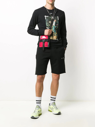 Off-White diagonal stripe track shorts outlook