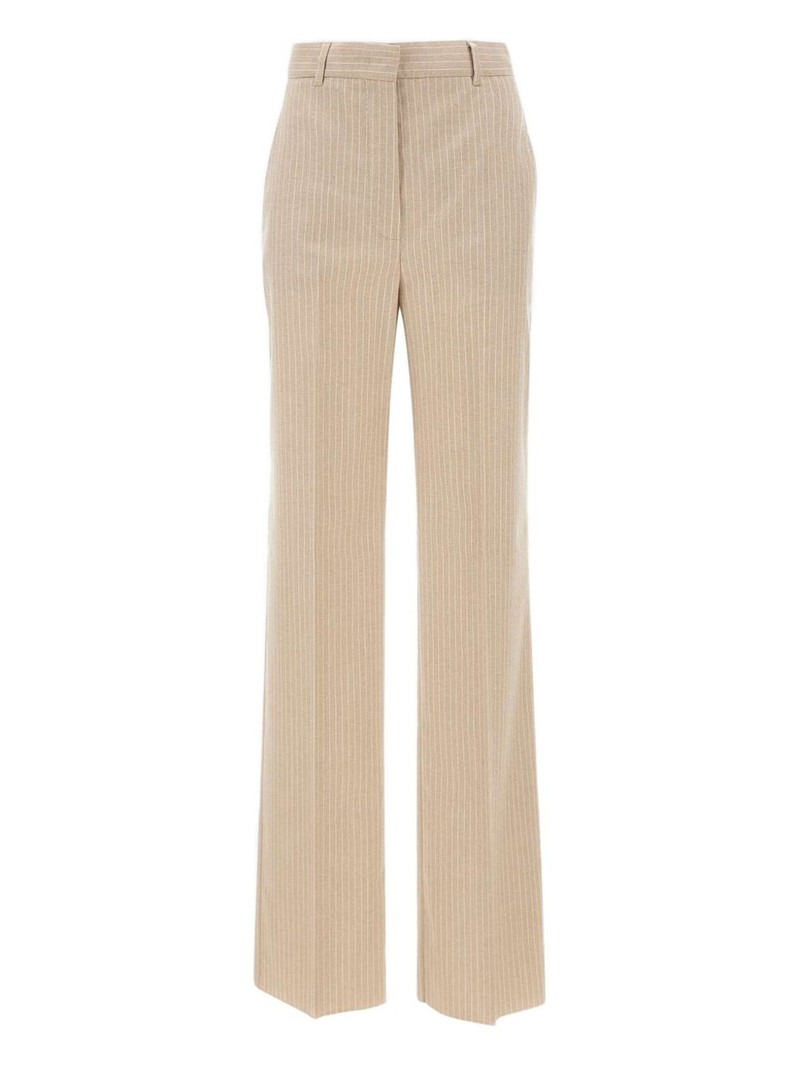 pinstripe pleated trousers 1