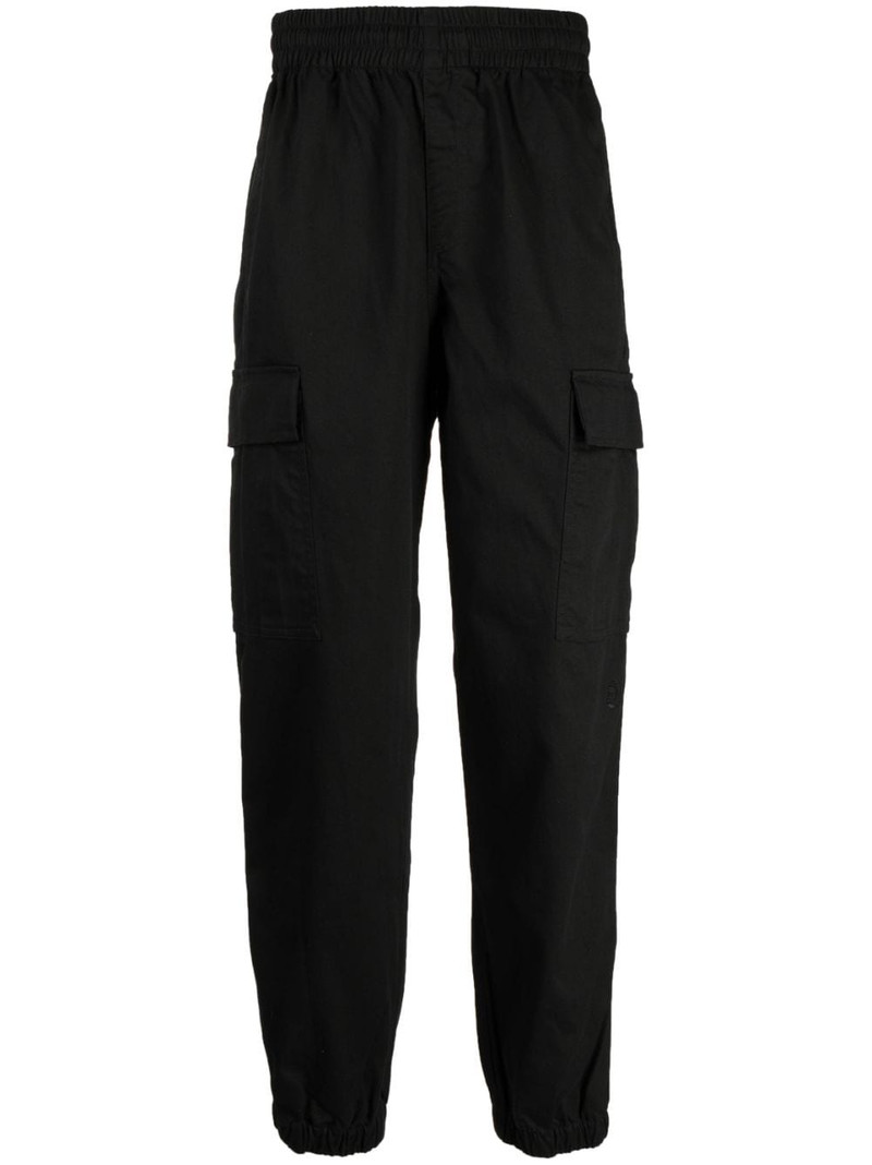 logo-patch cargo trousers 1