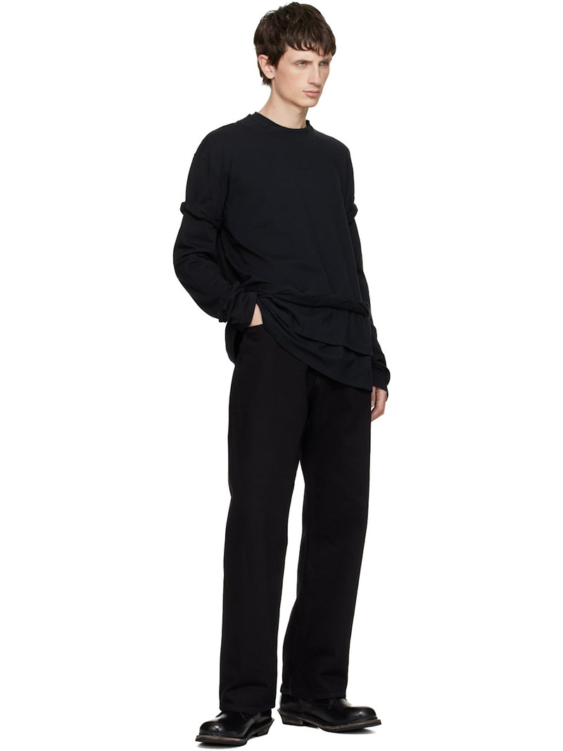 We11done Black Triple-Layered T-shirt outlook