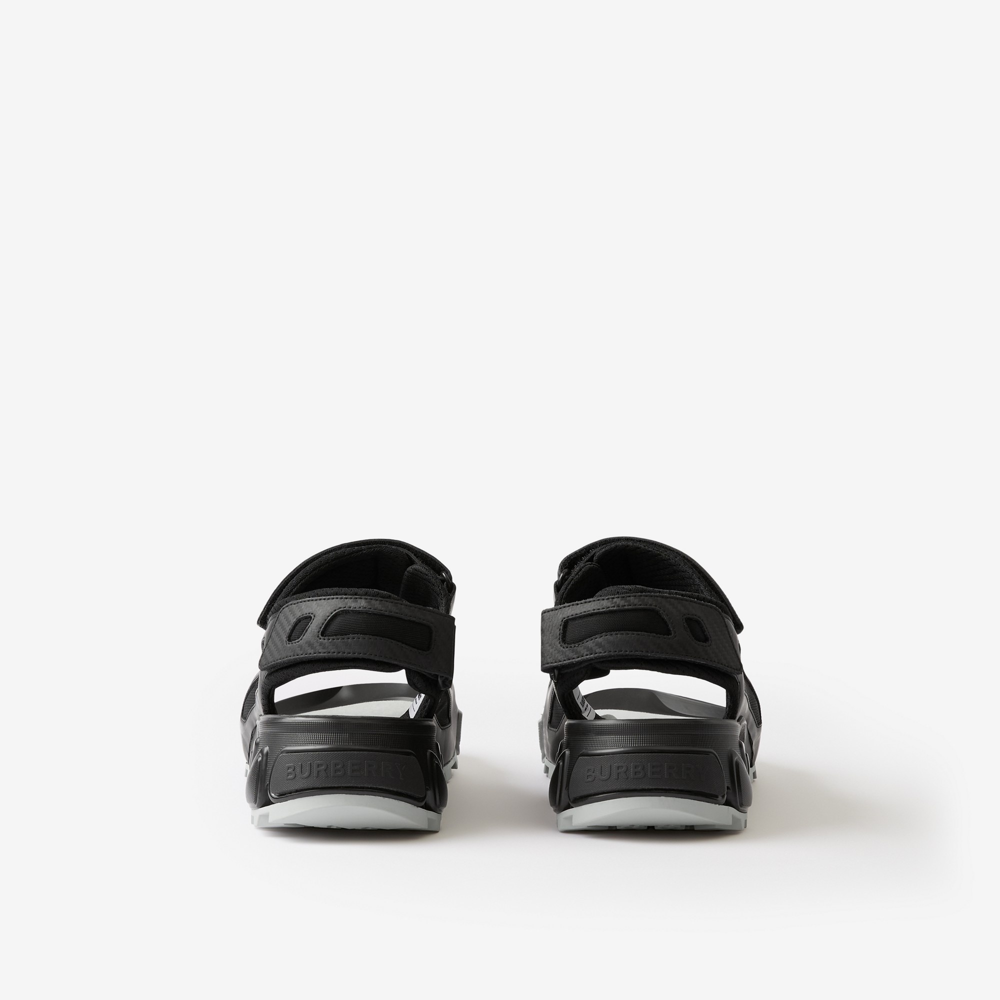 Logo print Leather and Nylon Arthur Sandals - 3