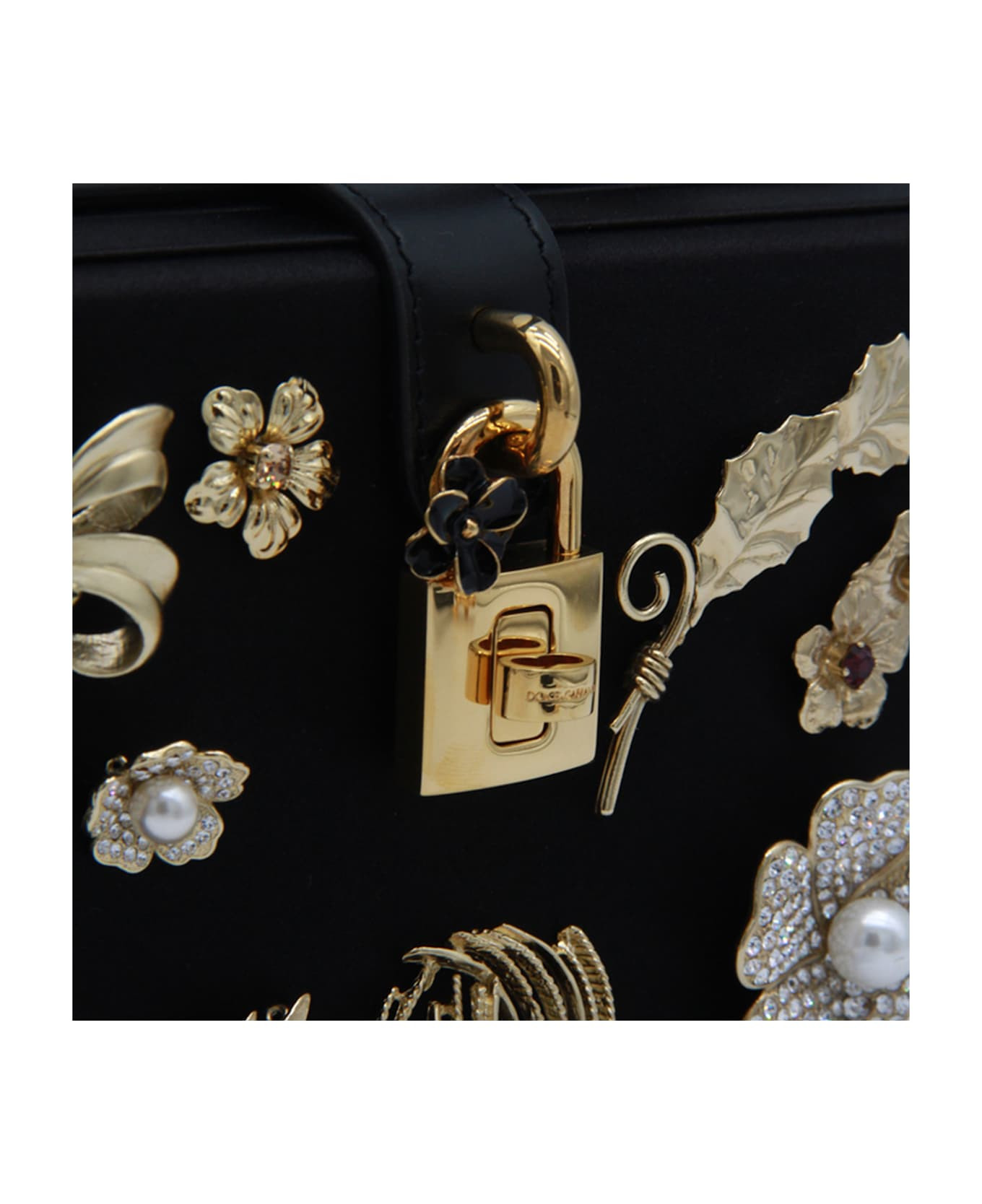 Black Dolce Box Top Handle Bag - 4