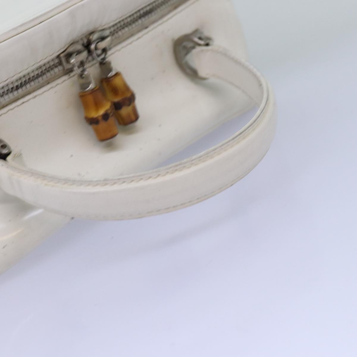 GUCCI Hand Bag Patent Leather White 000 270 000 270 - 7