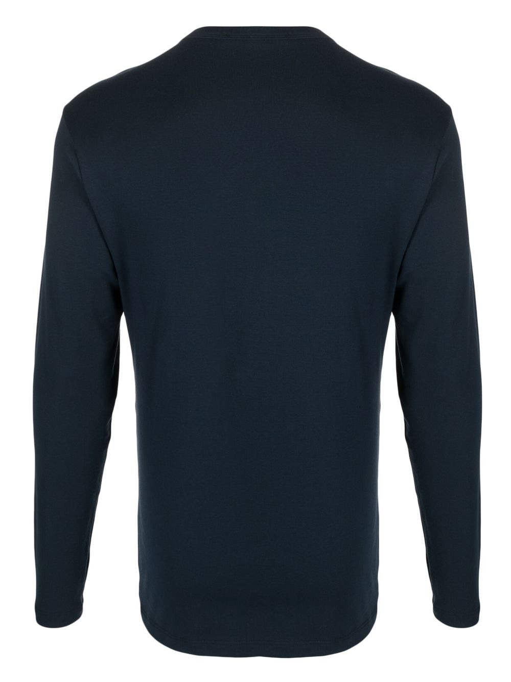 Henley-neck long-sleeve T-shirt - 2