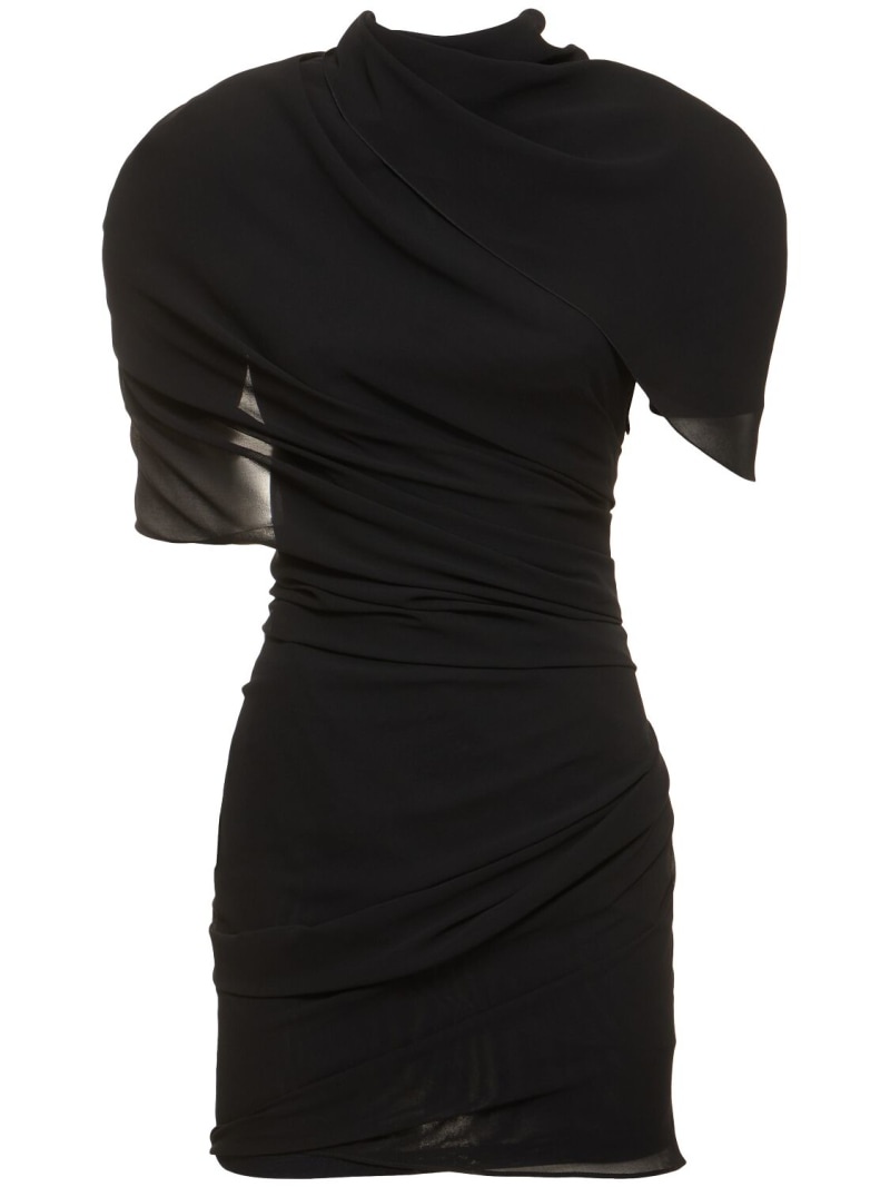 JACQUEMUS La Robe Castagna draped satin dress | luisaviaroma | REVERSIBLE
