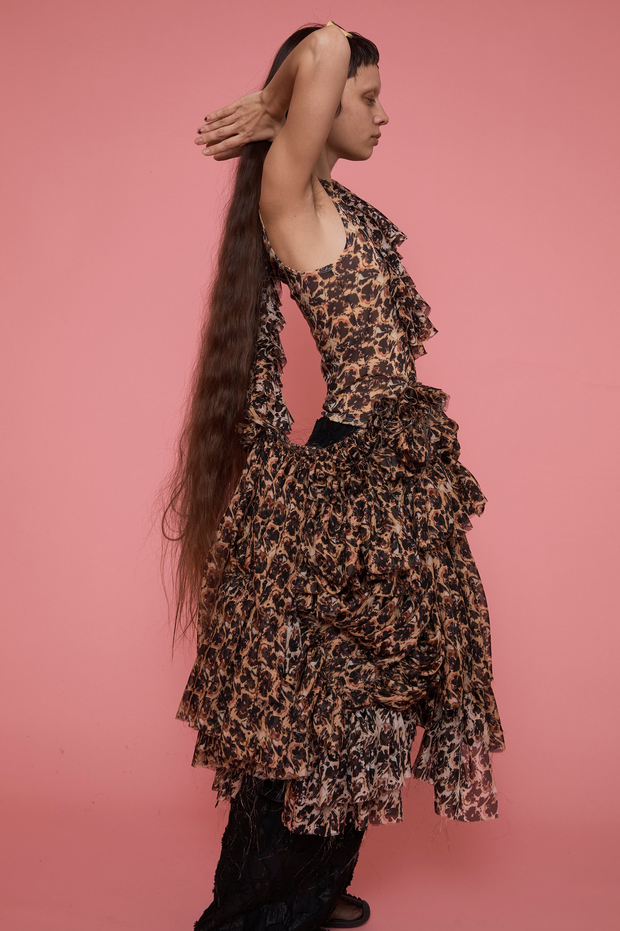 LEOPARD PEONY CLOUD BAG - 2
