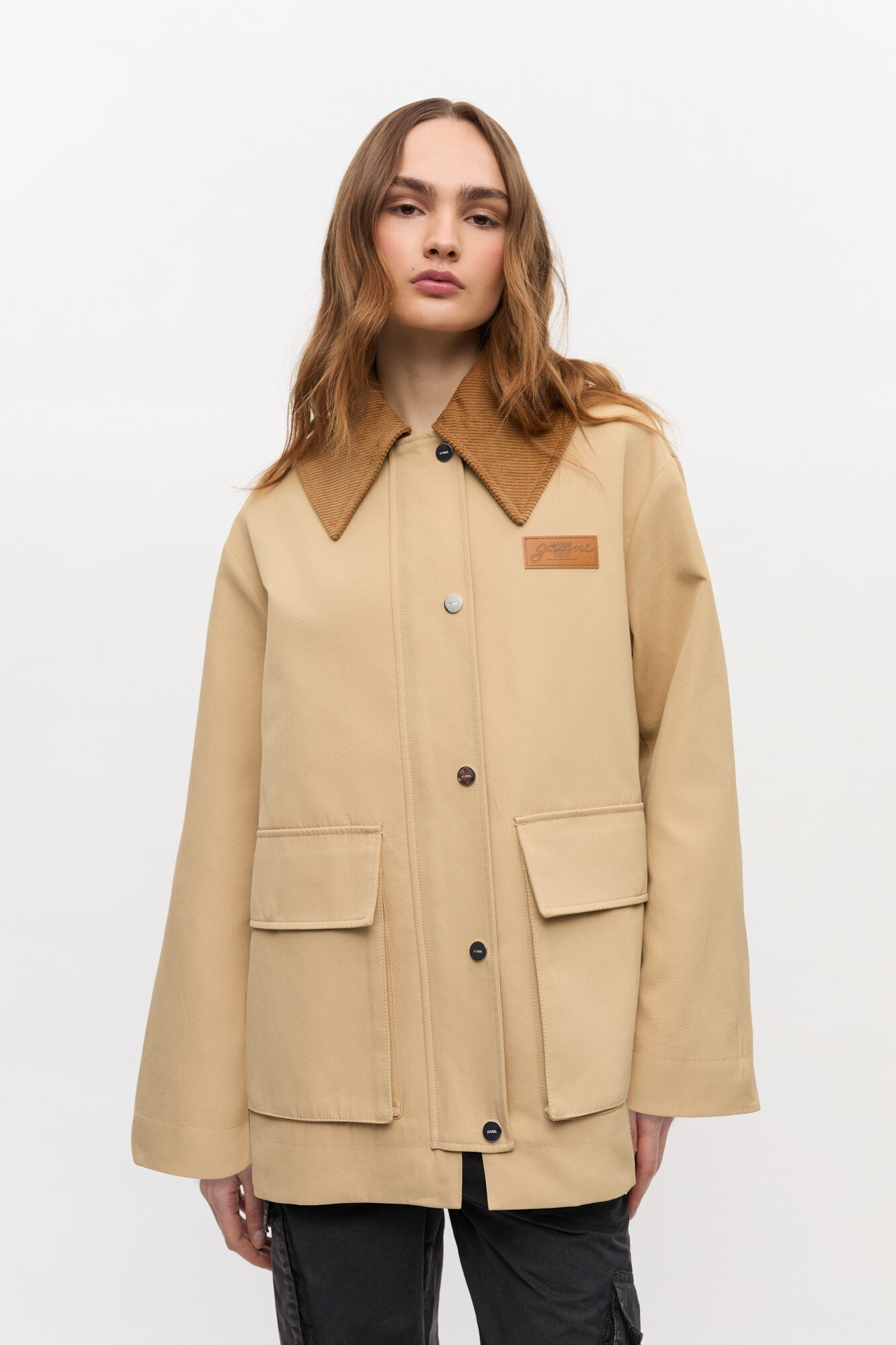 CAMEL TWILL MIDI JACKET - 2