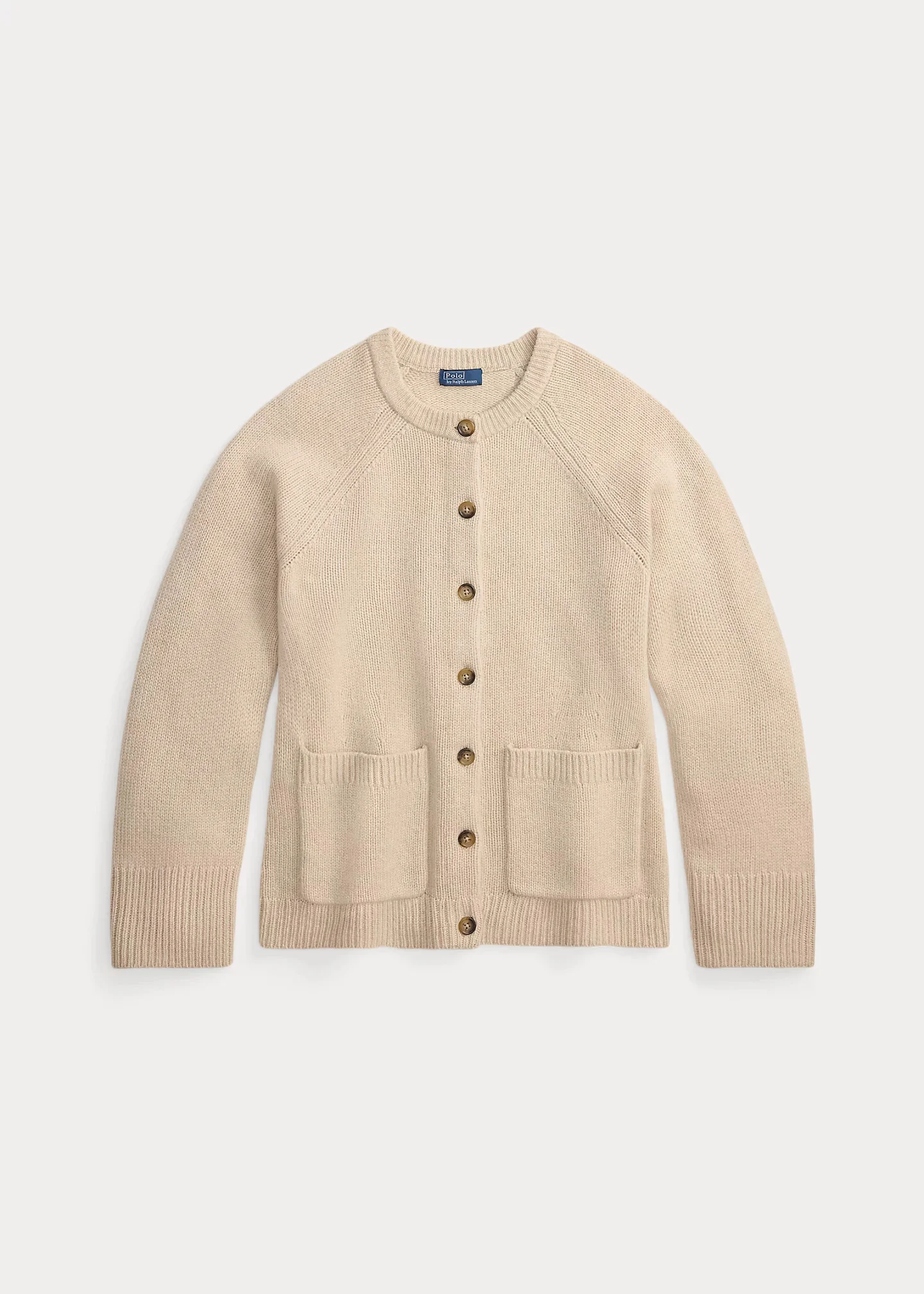 Cashmere Crewneck Cardigan - 1