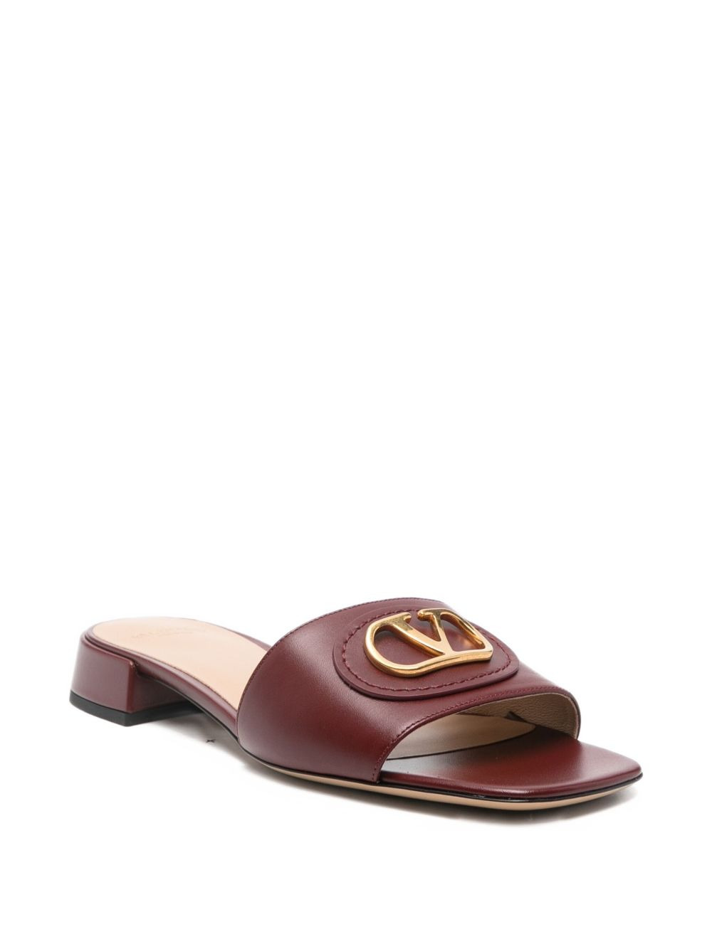 25mm leather V-logo mules - 2