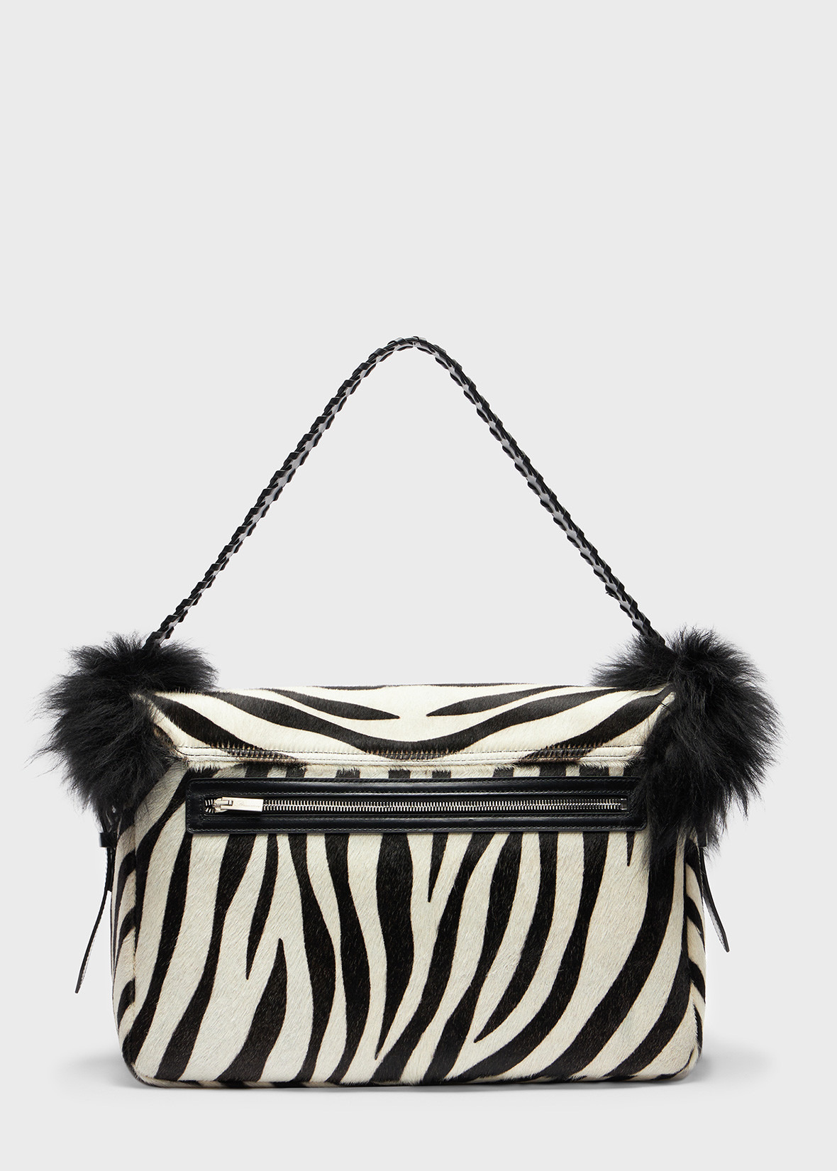 LARGE MESSENGER IN ZEBRA EFFECT LEATHER - 3