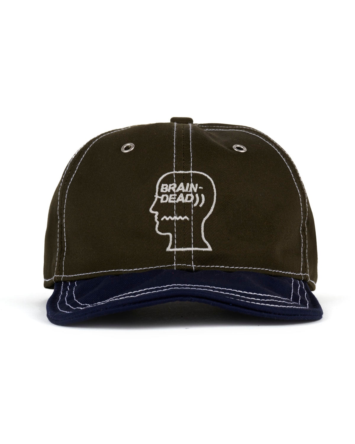 Wire Brim 6 Panel Hat - Forest Green - 1