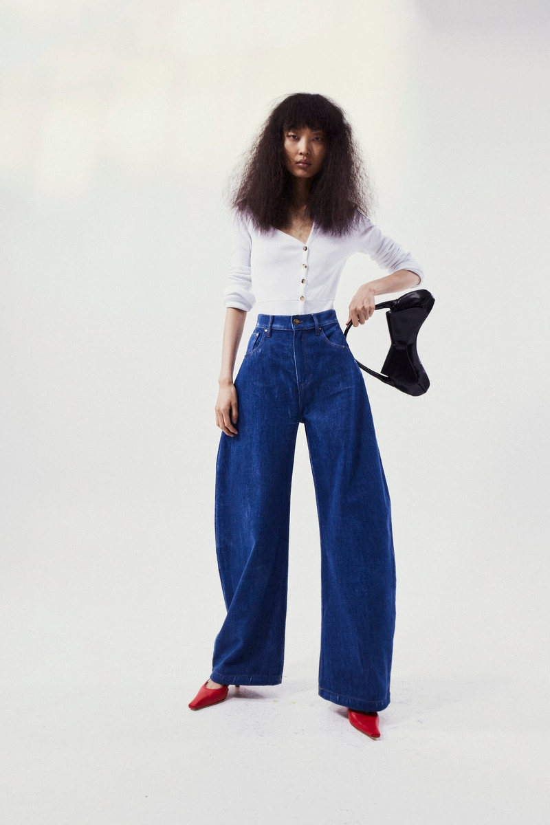 BODYSUIT WITH ASYMMETRIC COLLAR WHITE 10