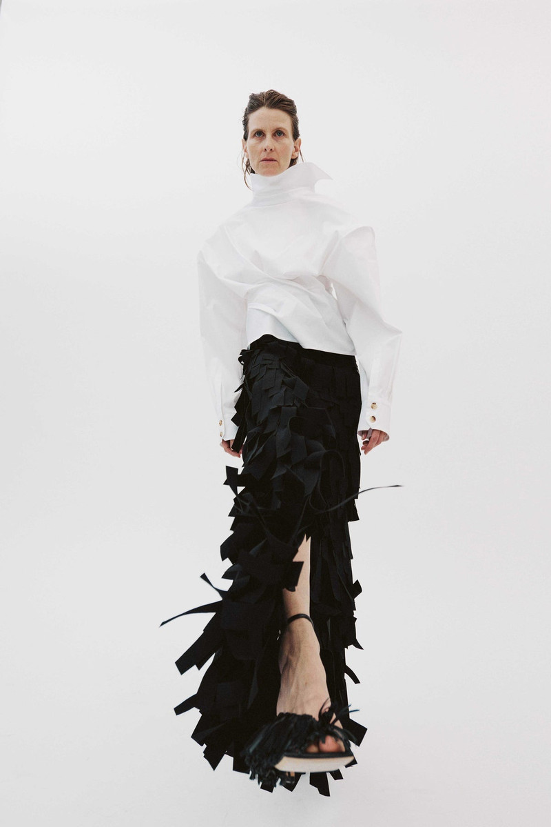 MULTI RECTANGLE SKIRT BLACK 16