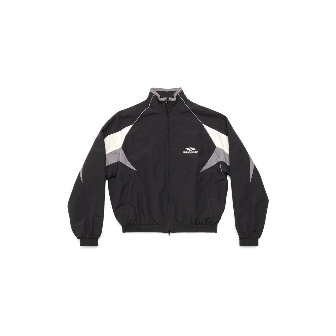 BALENCIAGA 3b Sports Icon Regular Tracksuit Jacket in Black REVERSIBLE