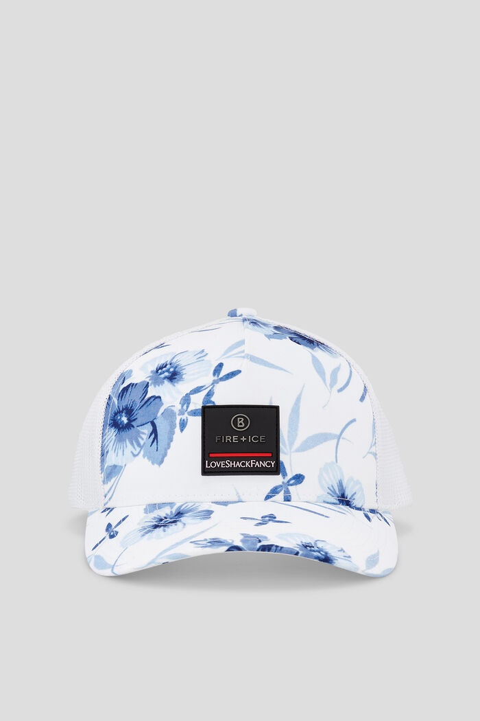 Parker Cap in White/Blue - 2