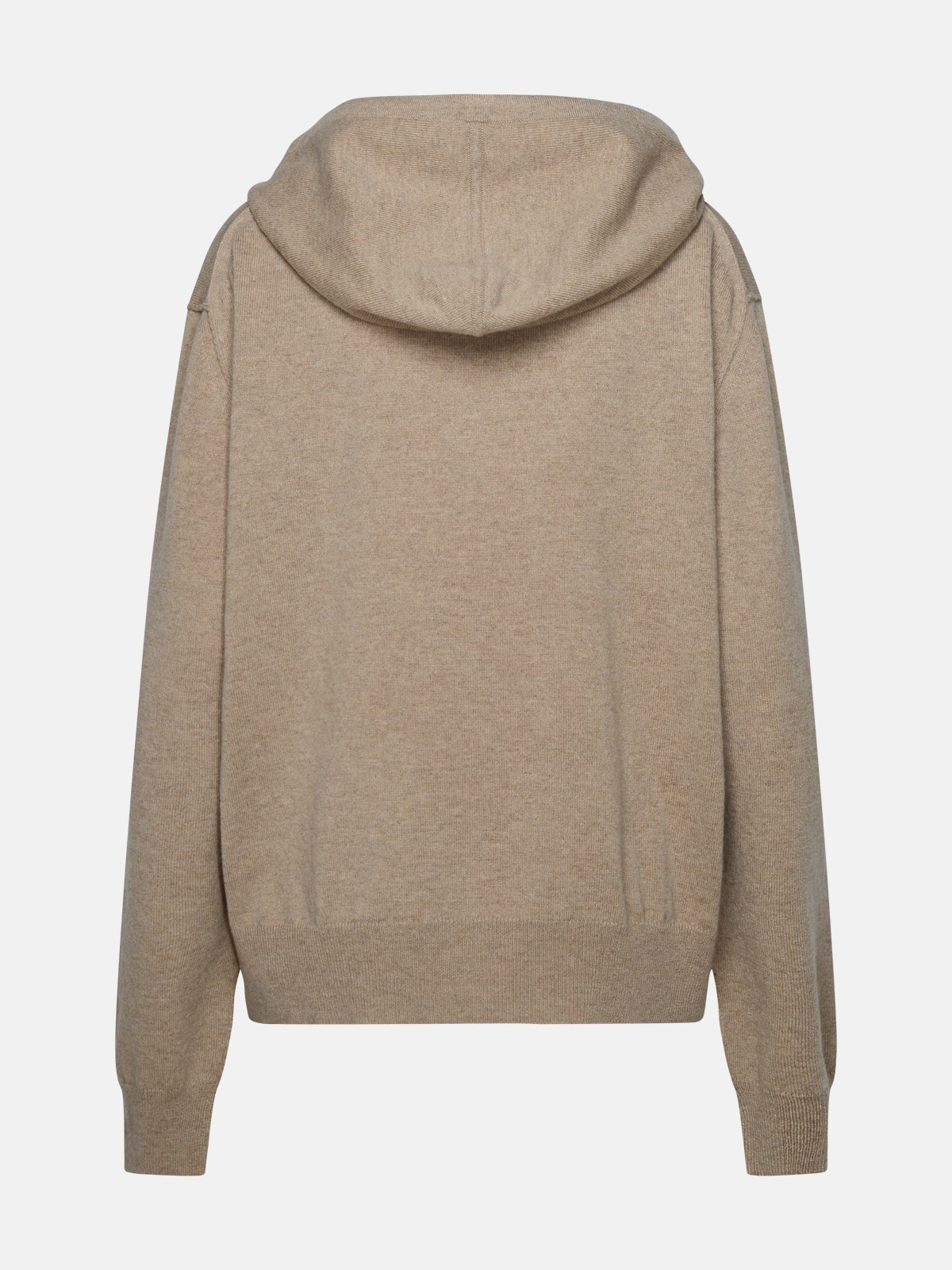 TAUPE CASHMERE BLEND SWEATER - 3