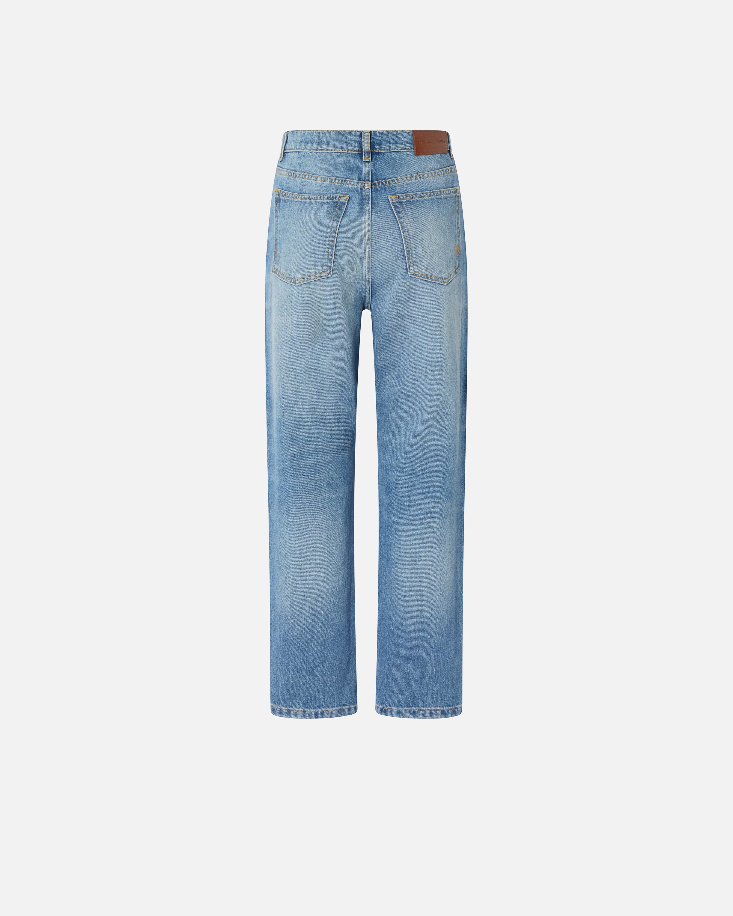 STRAIGHT JEANS WITH RHINESTONE MINI STUDS - 6