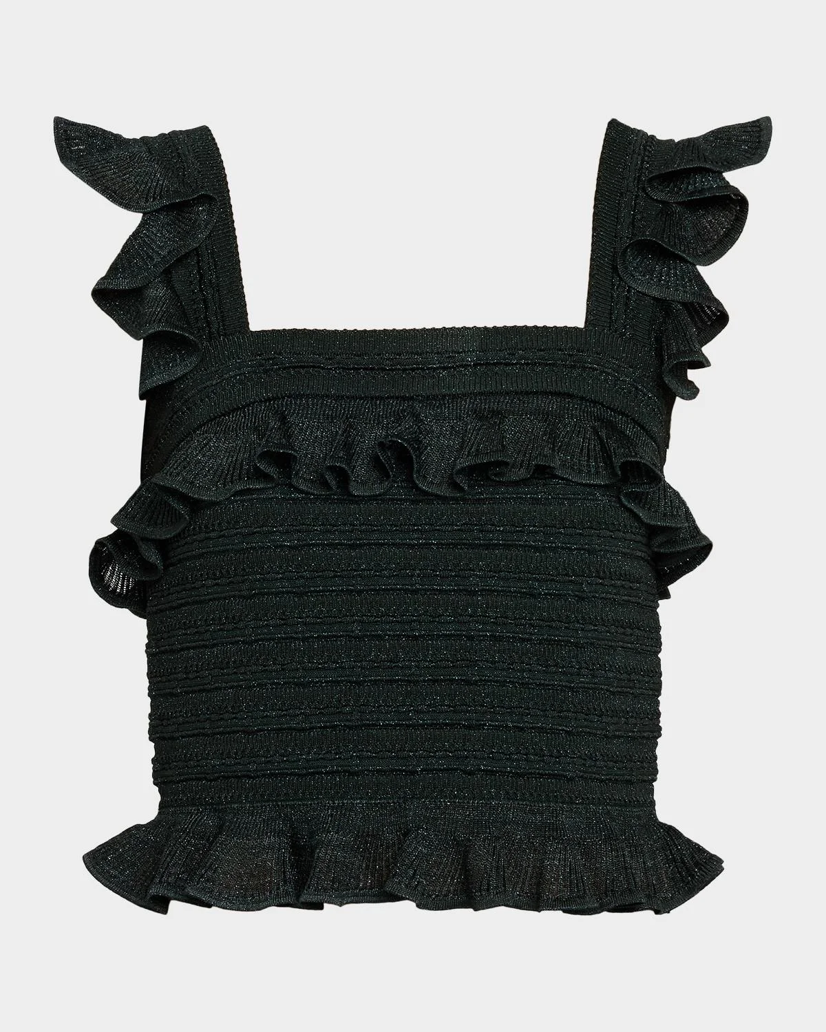 Valiant Frill Knit Crop Cami - 1