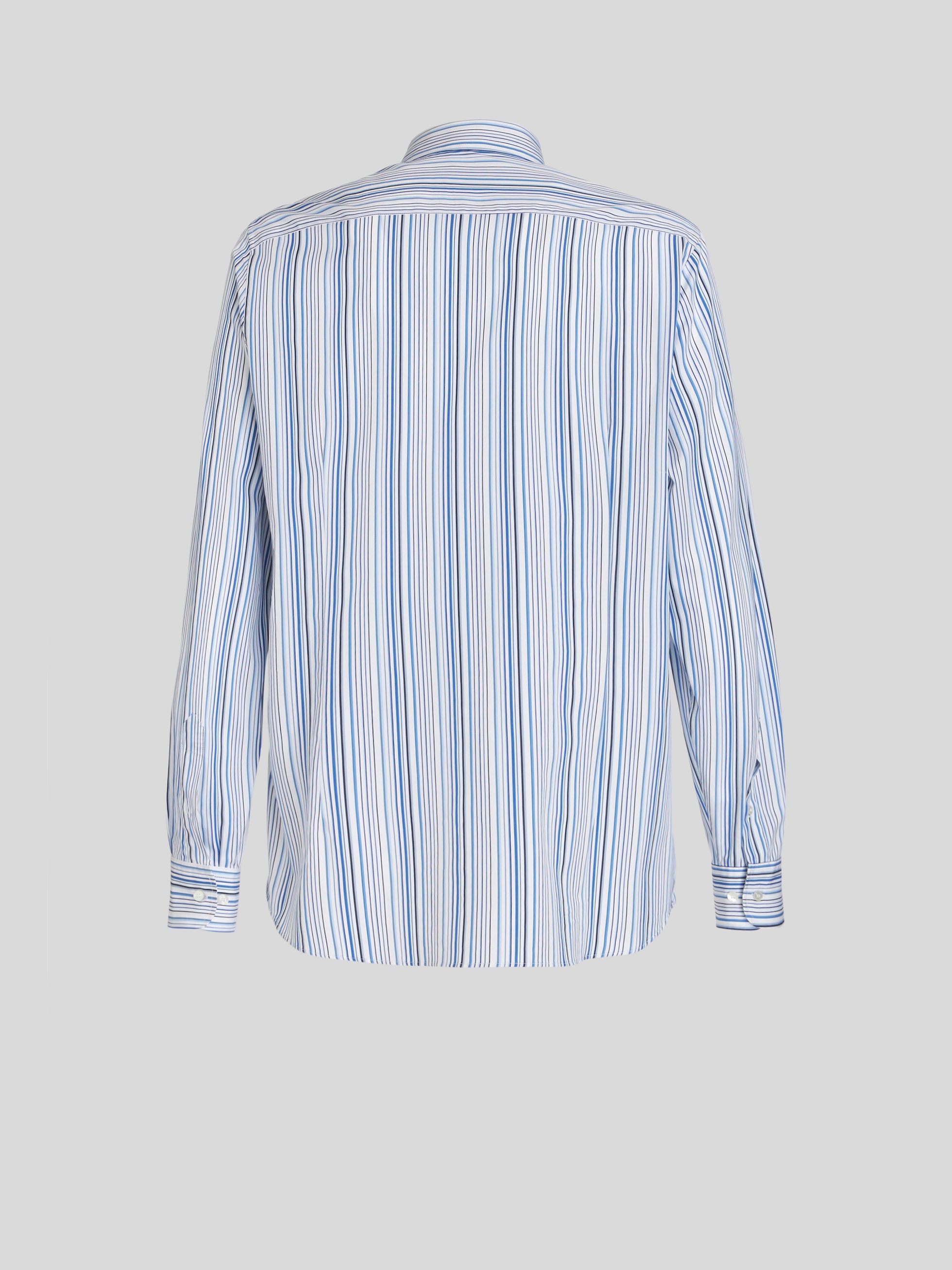 STRIPED SHIRT WITH ETRO LOGO AND PEGASO - 5
