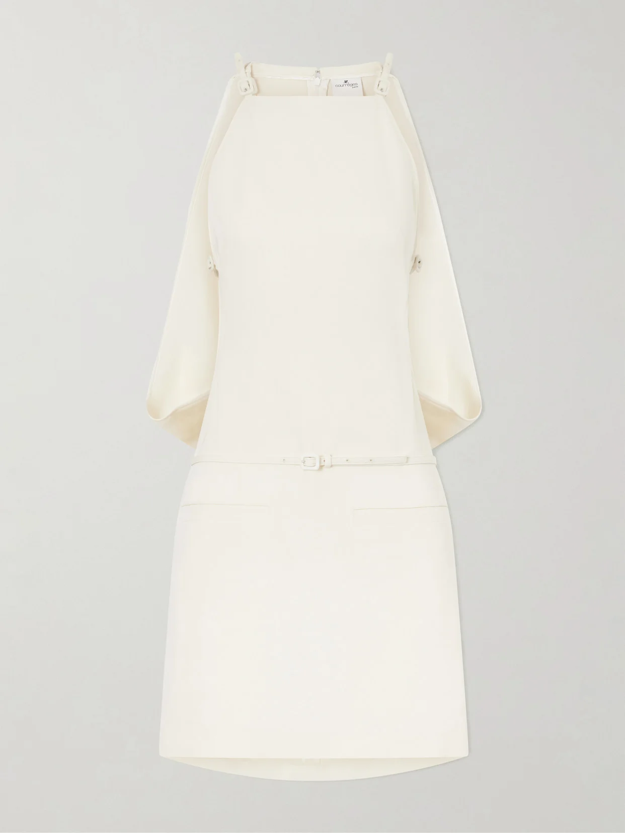 Cut-out Belted Jersey Dress - 1