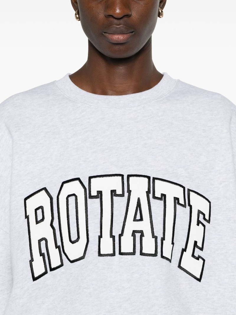 embroidered-logo crew-neck sweatshirt 5