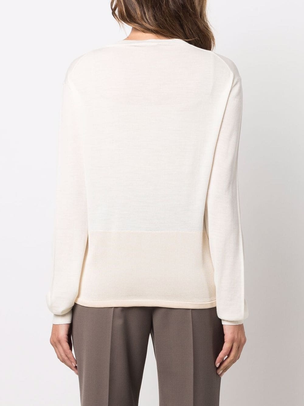 drawstring fine-knit jumper - 4