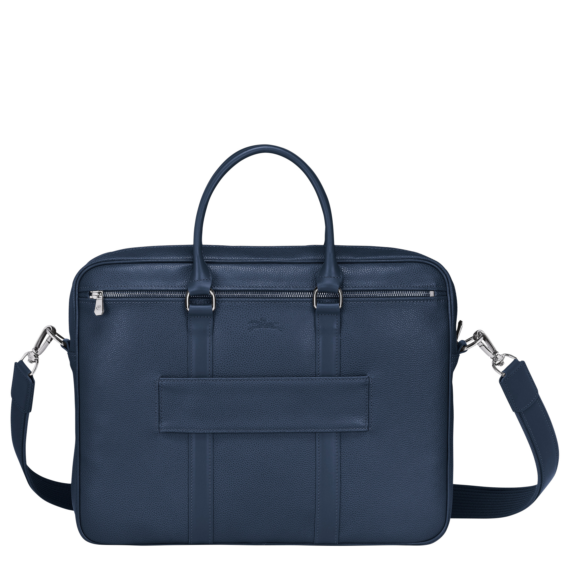 Le Foulonné S Briefcase Navy - Leather - 4