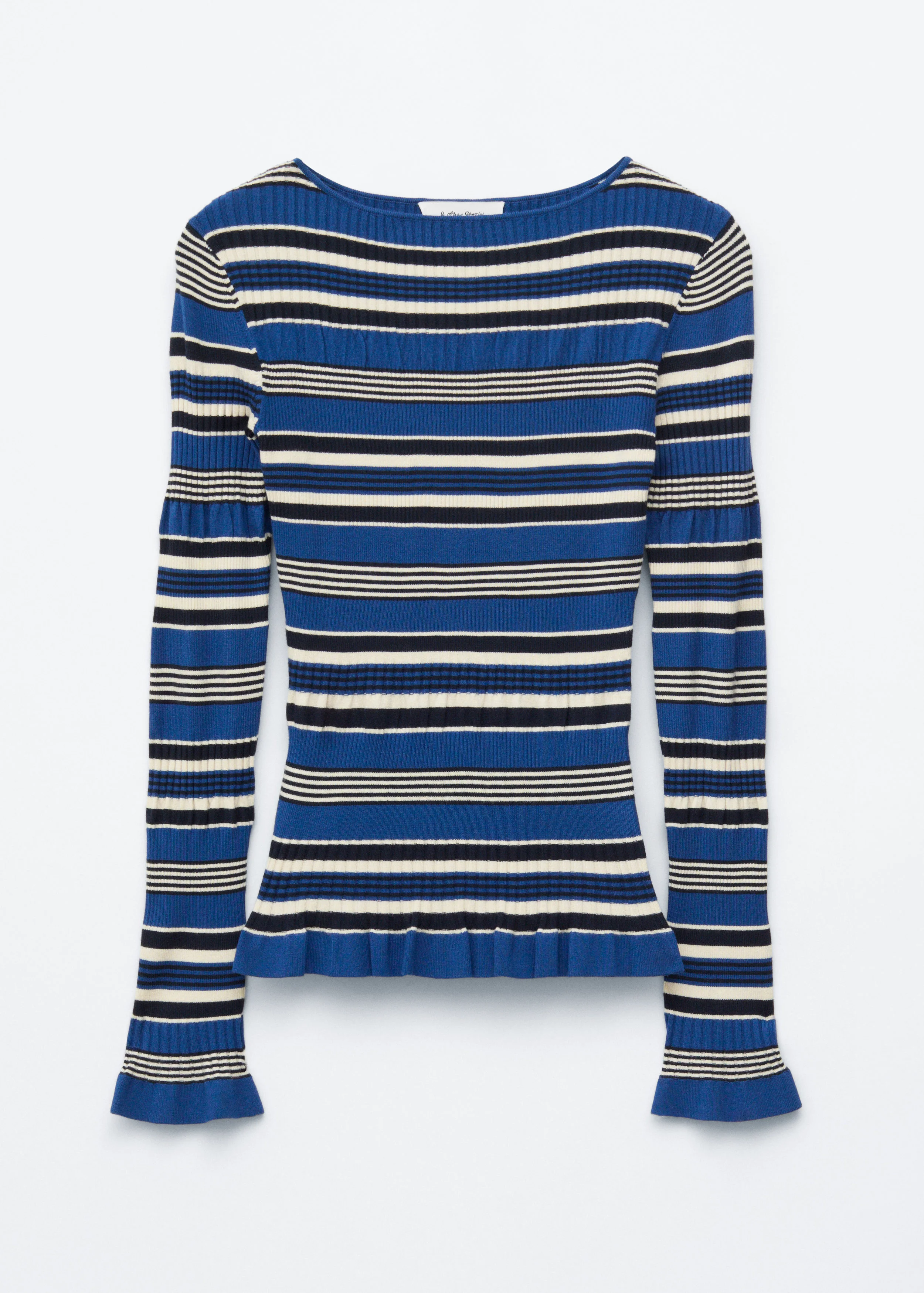 Long-Sleeve Ribbed Top - 1