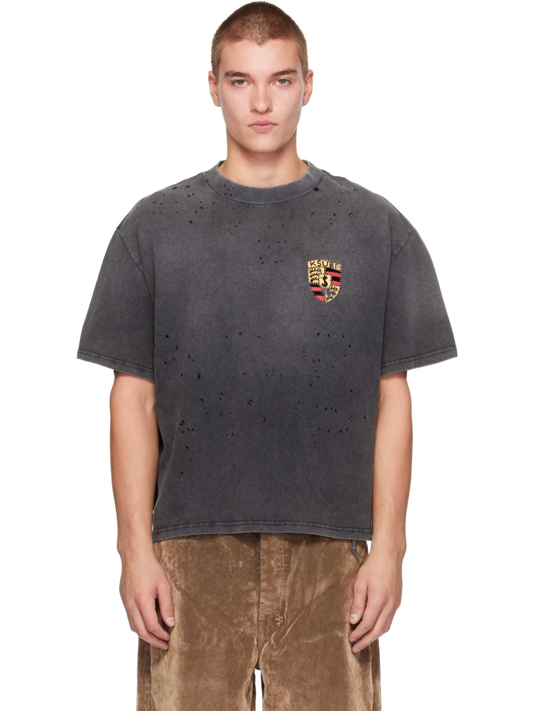 Gray Shield Halen S/S T-shirt - 1