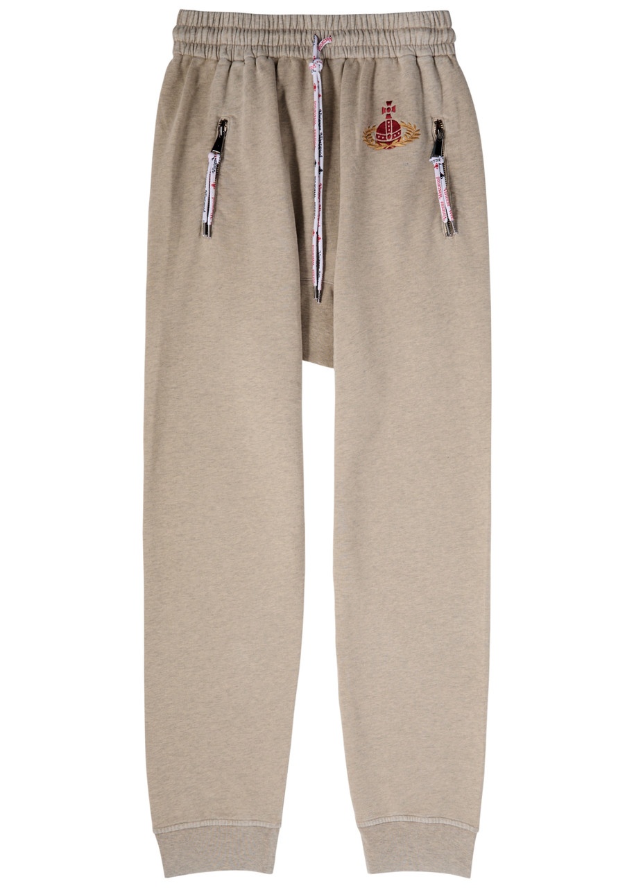Vivienne Westwood Football Orb-embroidered Cotton Sweatpants - 1