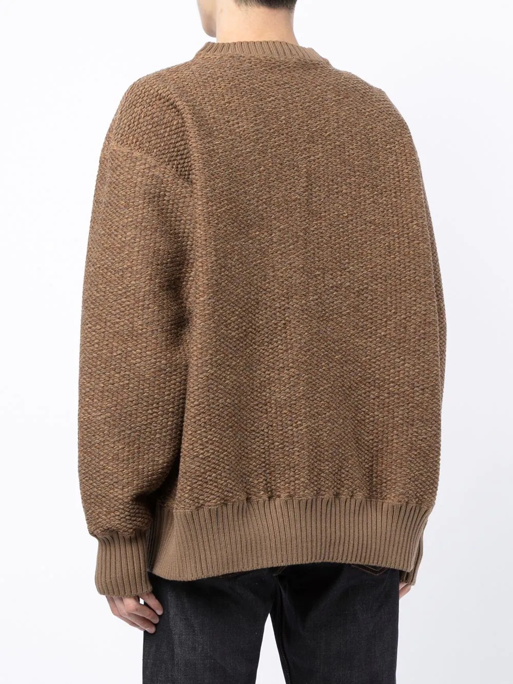 ribbed crew-neck jumper - 4