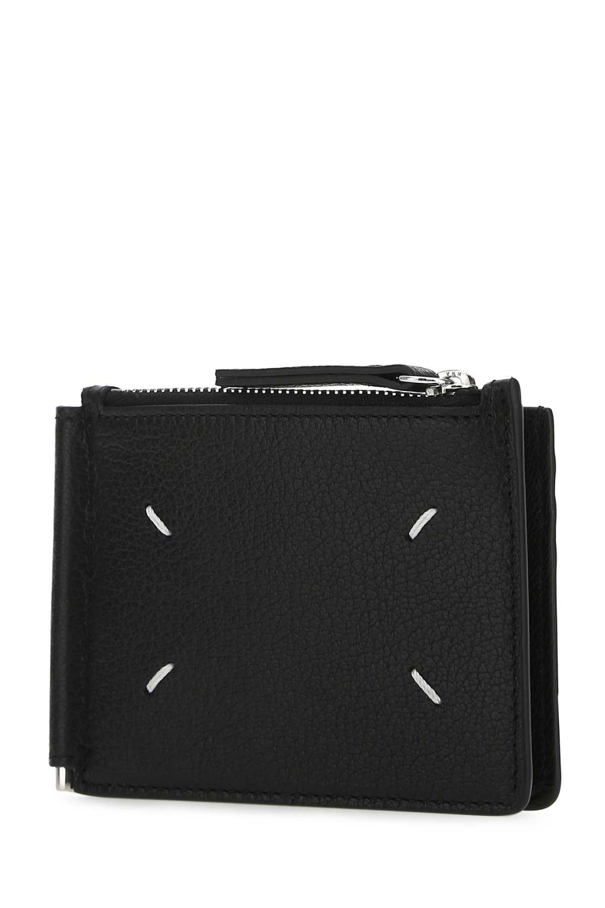 Maison Margiela Women Black Leather Card Holder - 2