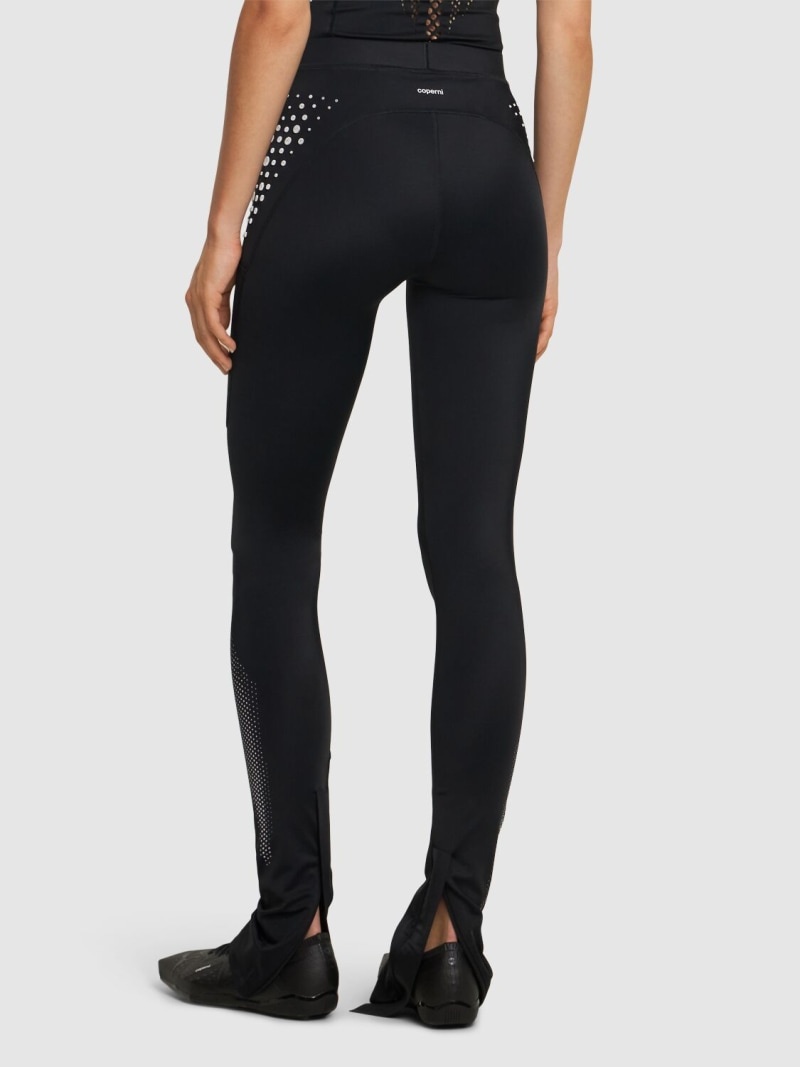 Logo flared leggings - 3