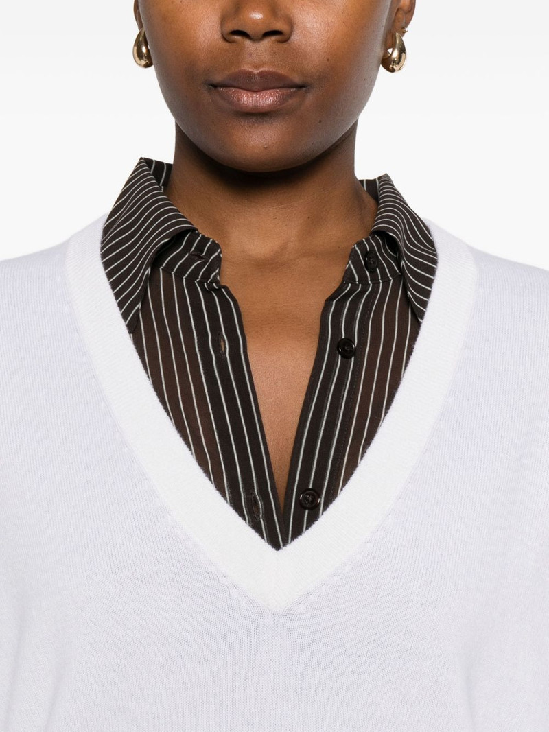 V-neck long-sleeve knitwear 5