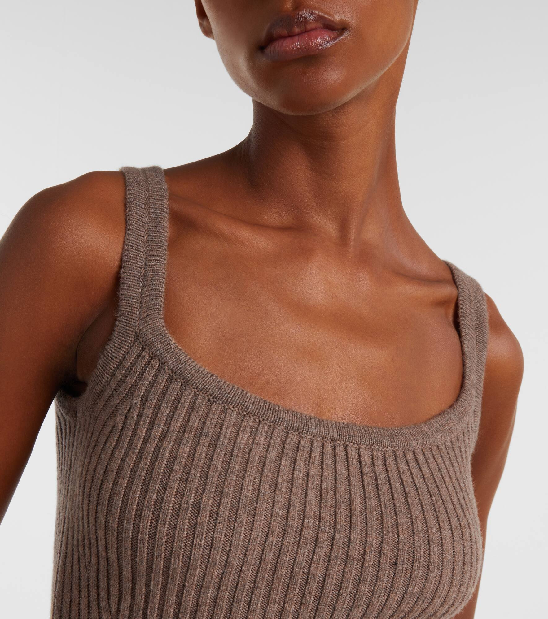 Aretusa wool and cashmere-blend top - 4