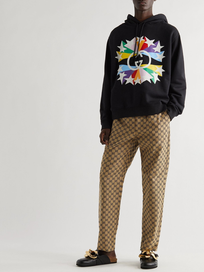 GUCCI Interlocking G 스타 버스트 인쇄 코튼 스웨터 outlook