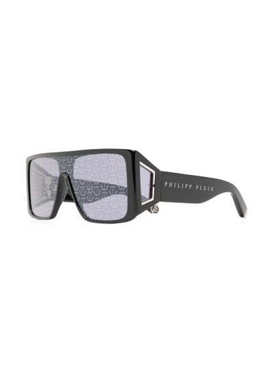 PHILIPP PLEIN oversized-wrap-around sunglasses outlook