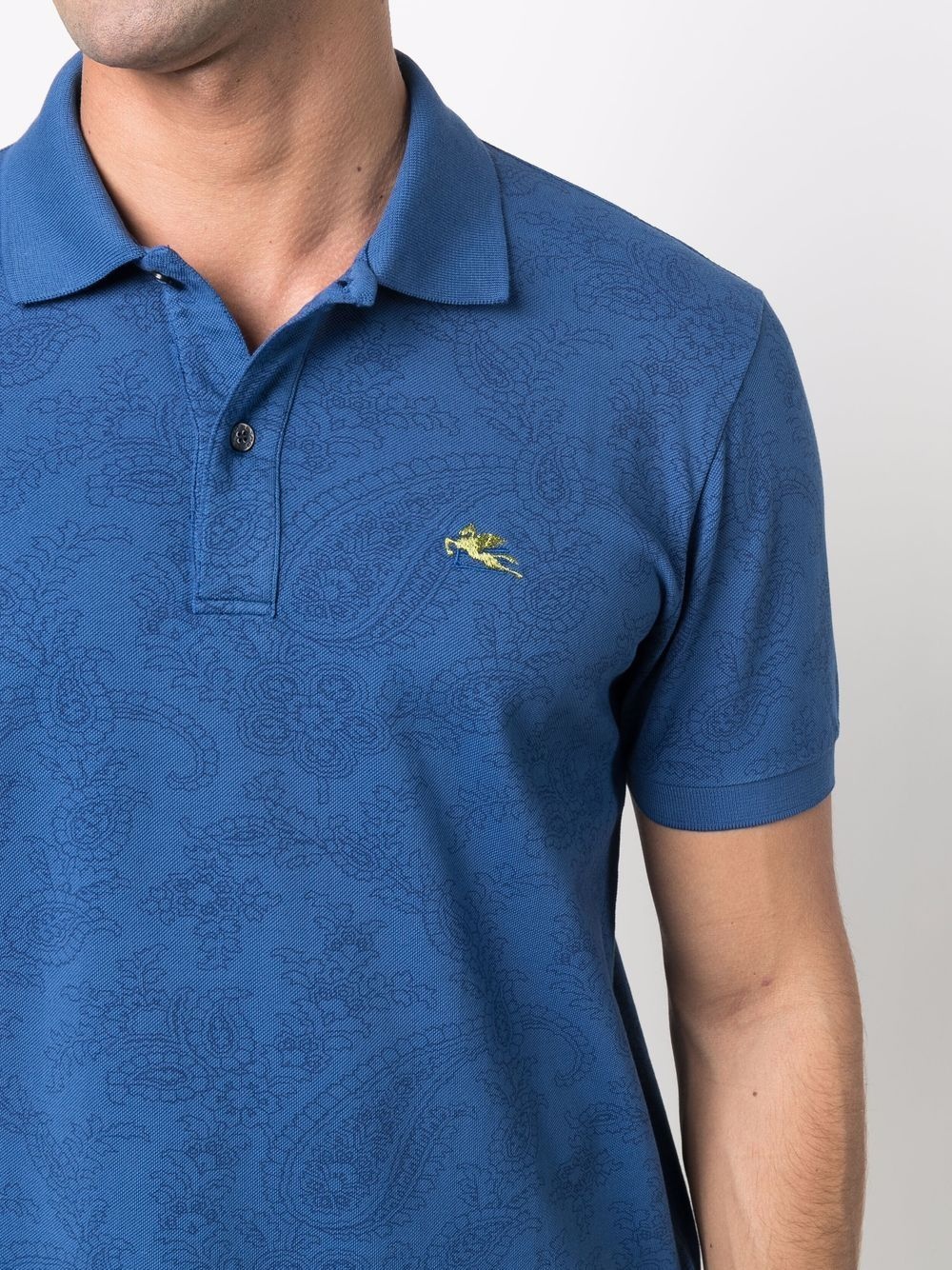 paisley-print polo shirt - 5