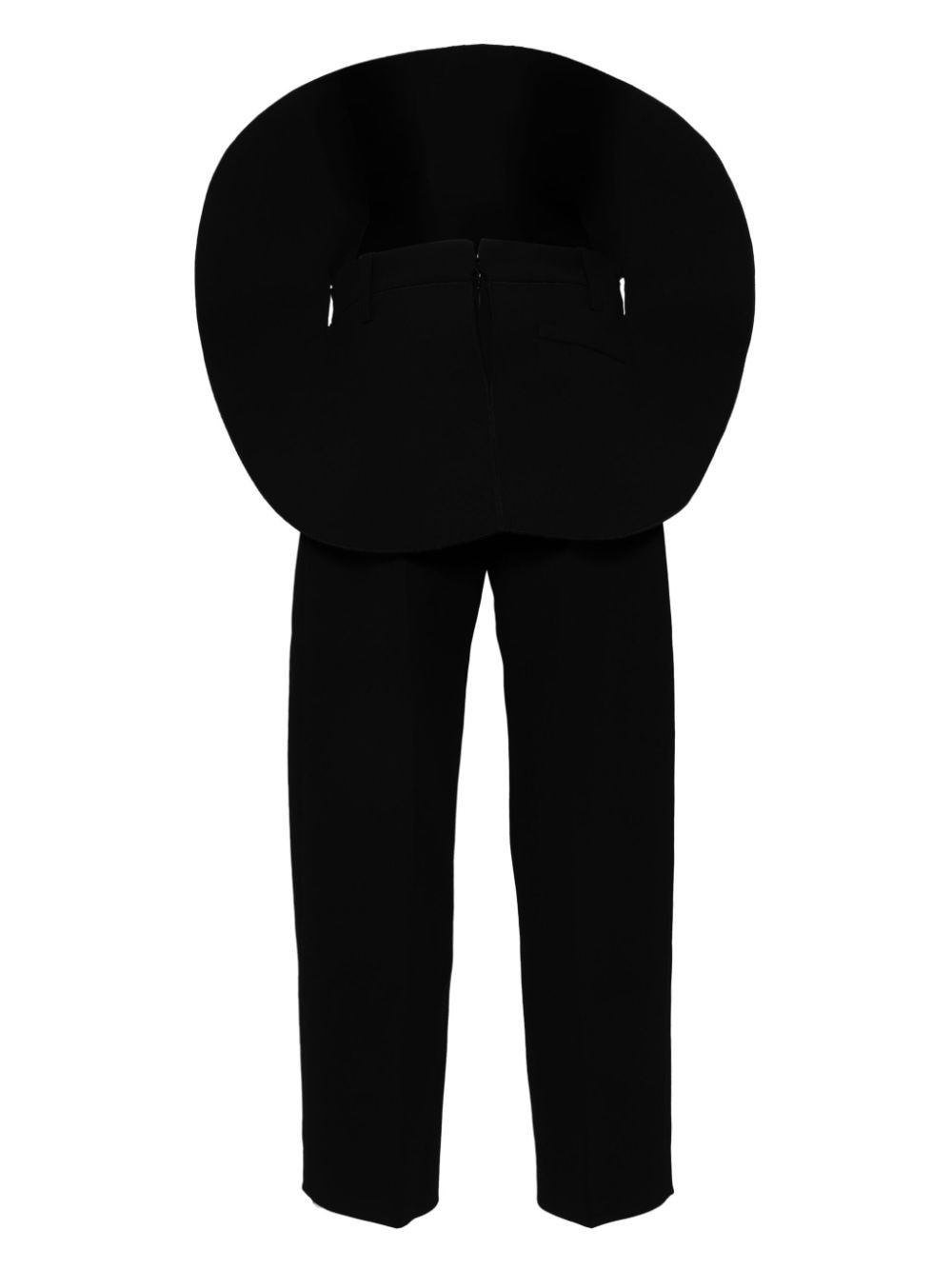 oversized-appliquÃ© straight-leg trousers - 2