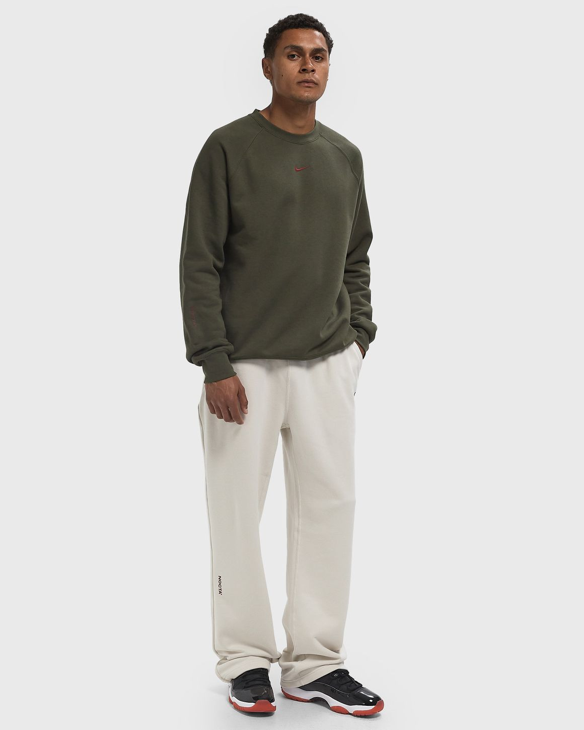 X NOCTA FLEECE CS OPEN HEM PANTS - 2
