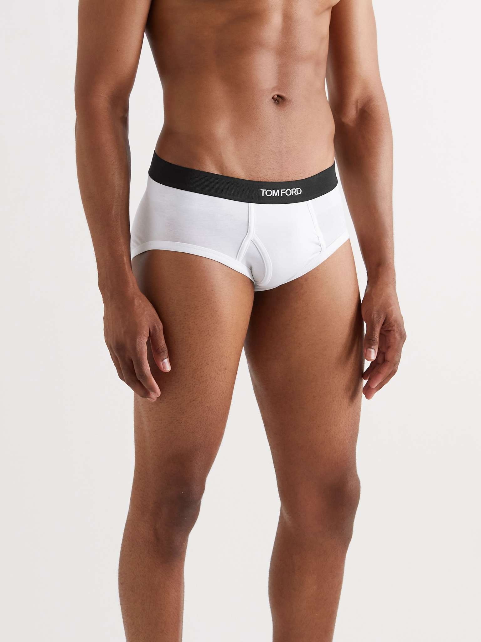 Two-Pack Stretch-Cotton and Modal-Blend Briefs - 2