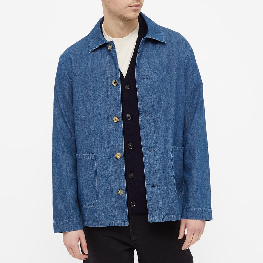 A.P.C. Kerlouan Denim Chore Jacket - 5