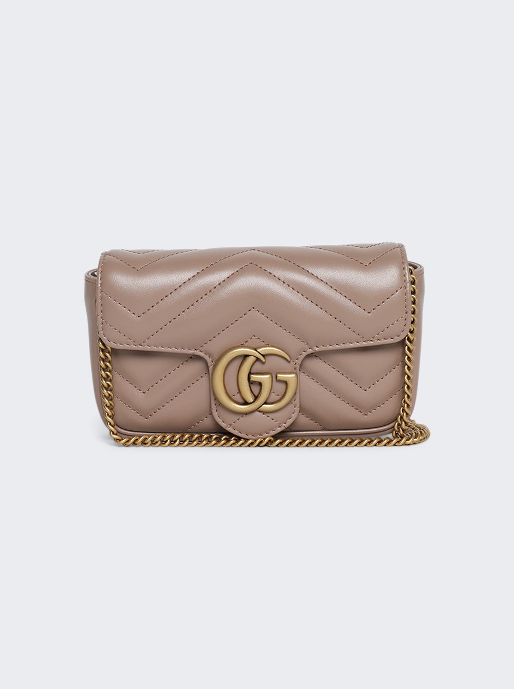 GG Marmont Leather Super Mini Bag Rose - 1